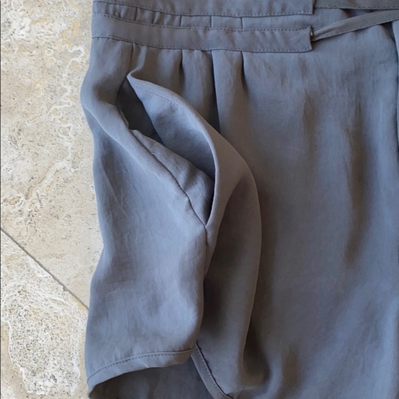 Helmut Lang Gray (mudstone) Solar Silk Shorts - 4 - Picture 7 of 10